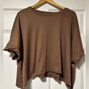 Dokotoo Oversized Cropped T-Shirt M Drop Shoulder Boxy Fit Top Pre-owned